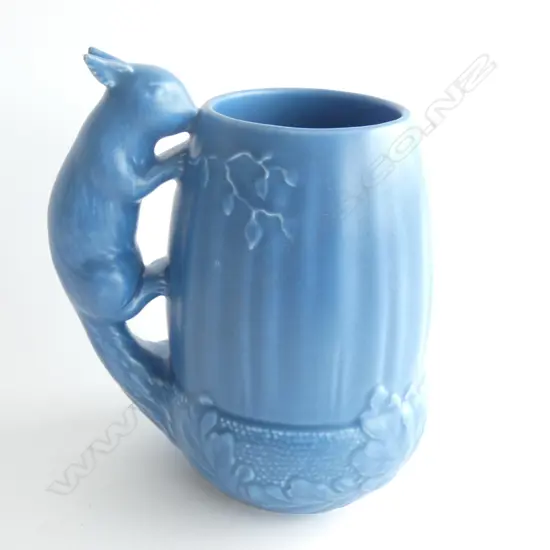 A Sylvac acorn shaped jug with squirrel handle
